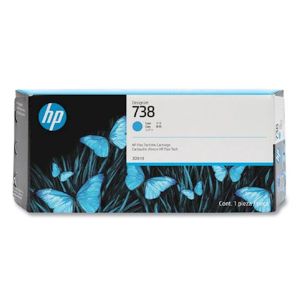 ČRNILO HP CYAN 738 ZA DesignJet T850 / T950 300ml