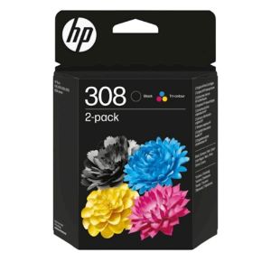 KOMPLET ČRNIL HP 308 ČRNA IN BARVNA ZA ENVY 6110e/6120e/6122e/6130e/6132e/6520e/6530e/6532e