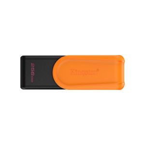 USB disk Kingston 256GB DT Exodia S, 3.2 Gen1, črn/oranžen, z vrtljivim pokrovčkom