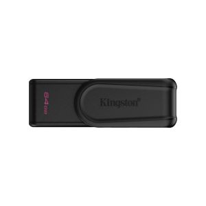USB disk Kingston 64GB DT Exodia S, 3.2 Gen1, črn, z vrtljivim pokrovčkom