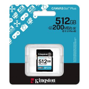 KINGSTON Canvas Go! Plus SD 512GB Class10 UHS-I U3, V30, 4K UHD SDG4/512GB spominska kartica