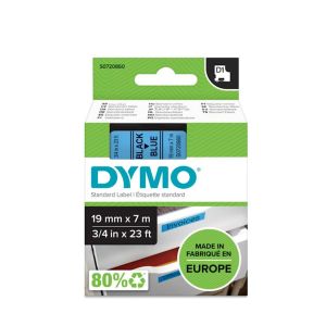 DYMO D1 trak 19 mm, črna na modri, 45806