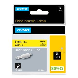 DYMO trak Rhino HST 9 mm, črna na rumeni