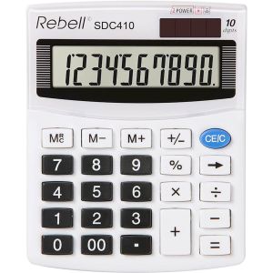 KALKULATOR REBELL SDC410/SDC810+, 10M, BE/ČR,SOLAR