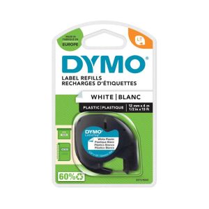 DYMO LT trak 12 mm, črna na beli, 91201