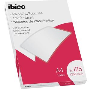 GBC žepki za plastificiranje, A4, 250mic, z lepilom, 100/1