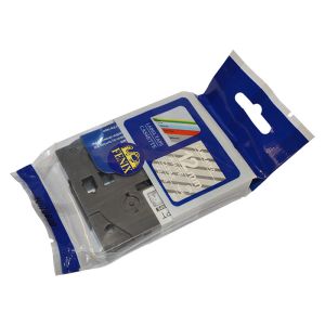 Fenix TZ-135 PROZOREN trak - BEL izpis ( TZ135 ), 12mm trak, dolžine 8m, laminated - obstojen v ekstremnih pogojih