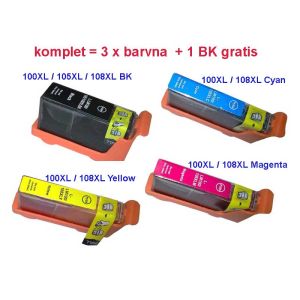 FENIX C-L100XL-105XL C/M/Y + Bk gratis komplet kartuš nadomešča kartuše Lexmark 100XL / 105XL , 14N1068E, 14N0822E, 14N1069E, 14N1070E, 14N1071E velike kapacitete