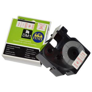 Fenix D1-53715R/W BEL trak - RDEČ izpis, 24mm x 7m, nadomešča trak DYMO 53715 D1