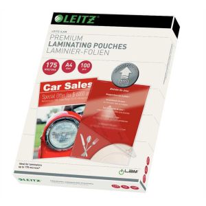 Žepki za plastificiranje leitz a4 175mic s smernimi puščicami 1/100 74830000