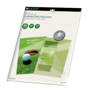 Žepki za plastificiranje leitz a3 80mic s smernimi puščicami 1/25 74860000