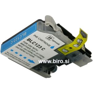FENIX B-LC123C nadomešča kartuše Brother LC-123C za DCP-J132W, J152W, J552DW, J752DW, J4110DW, MFC-J245, J470DW, J650DW, J870DW, J4410DW, J4510DW, J4610DW, J4710DW, J6520DW, J6720DW, J6920DW - kapacitete za 600 strani