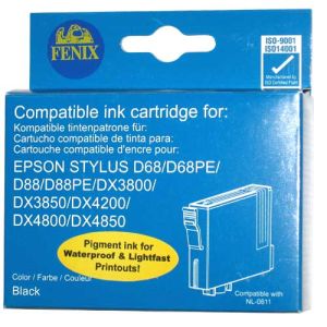 E-T0611 bk kartuša za Epson Stylus D68, D88, DX3800, DX3850, DX4200, DX4250, DX4800, DX4850 - FENIX E-T0611 črna, 12ml