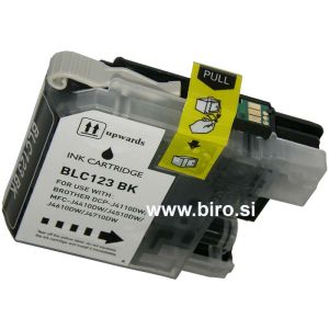 FENIX B-LC123Bk nadomešča kartuše Brother LC-123bk za DCP-J132W, J152W, J552DW, J752DW, J4110DW, MFC-J245, J470DW, J650DW, J870DW, J4410DW, J4510DW, J4610DW, J4710DW, J6520DW, J6720DW, J6920DW - kapacitete za 600 strani