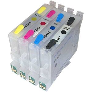 Komplet polnilnih kartuš Fenix E-T0441+E-T0442+E-T0443+E-T0444 z ARC čipom brez črnila