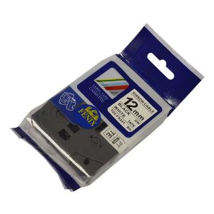 Fenix TZ-FX231 BEL trak - ČRN izpis (TZeFX231, Tze-fx231 ), 12mm trak, dolžine 8m, laminated, z močnejšim lepilom za označevanje kablov