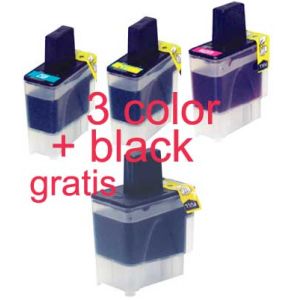 Komplet LC900 ( LC41 ) C + M + Y + črna LC-900 gratis (3+1gratis), kartuša za Brother DCP-110C, DCP-115C, DCP-117C, DCP-120C, MFC-215C, ....  - FENIX LC900 C + M + Y + črna gratis