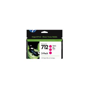 HP 712 3-Pack 29-ml Magenta Ink Cartridg