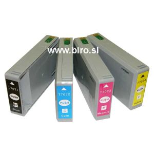 Komplet Fenix T7022XL + T7023XL + T7024XL + T7021XL gratis večje kapacitete za Epson WorkForce  Pro WP-4095DN, Pro WP-4595DNF, WorkForce 1025DW, 4015DN, 4025DW, 4515DN, 4525DNF, 4535DWF, 4545DTWF, XL kapaciteta