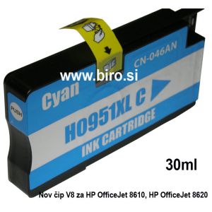 FENIX H-951XLC_V8 Cyan za HP OfficeJet 8610, 8620 nadomešča HP št.951XL (CN046AE) - kapacitete za 1500 strani, 30ml