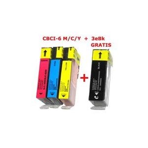 C-BCI-6 CYM+3eB komplet kartuše za Canon PIXMA iP3000, iP4000, iP6000, iP8500, MP760, MP780, i560, i860, i910D, i950, i960, i860 = FENIX CBCI-6 cyan_yellow_magenta + črna 3ebk gratis