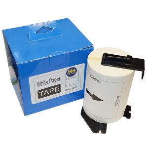 FENIX BDK11241W nalepke 102mm x 152mm x 200 v roli, BEL papir - ČRN termični izpis - primerno za QL tiskalnike Brother 1050, 1060n