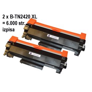 FENIX B-TN2420 XL 2x Črn toner po 3.000 strani za Brother DCP-L2510, L2530, L2537, L2550, Brother HL-L2310, L2350, L2357, L2370, L2375, Brother MFC-L2710, L2730, L2735, L2750 - kapaciteta 6.000 str.