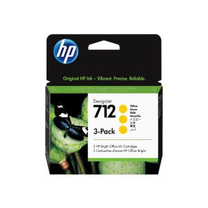 HP 712 3-Pack 29-ml Yellow Ink Cartridge