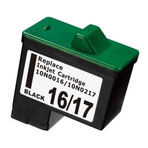 FENIX L16-17 nova črna kartuša nadomešča original Lexmark 10N0016E, št.16 ( #16 ) ter 10NX217E št.17 kartušo, kapaciteta 15ml črnila in omogoča 30% več izpisa od originalne št.16
