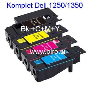 Komplet Fenix D-1250/1350 C+M+Y+Bk gratis ( 3+1gratis) nadomešča tonerje Dell 1250/1350 za Dell 1250C, Dell 1350CN, Dell 1350CNW, Dell 1355CN, Dell 1355CNW kapacitete 2000 str. BK, 1400 str. po barvi CMY