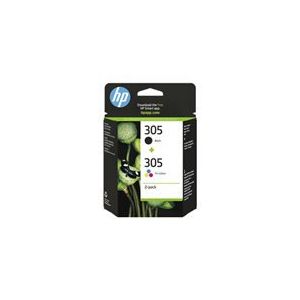 HP 305 2-Pack Tri-color/Black Original
