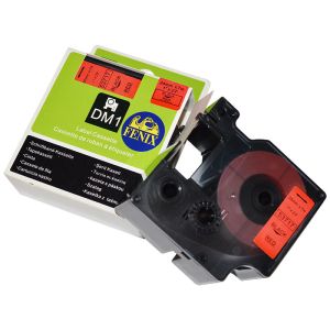 Fenix D1-53717B/R RDEČ trak - ČRN izpis, 24mm x 7m, nadomešča trak DYMO 53717 D1
