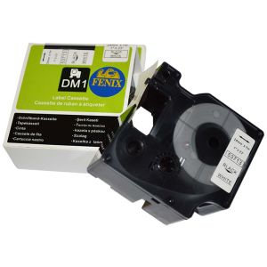 Fenix D1-53713Bk/W BEL trak - ČRN izpis, 24mm x 7m, nadomešča trak DYMO 53713 D1