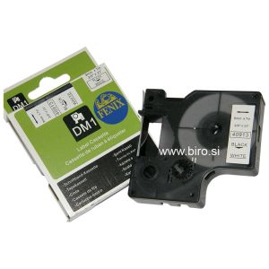 Fenix D1-40913Bk/W BEL trak - ČRN izpis, 9mm x 7m, nadomešča trak DYMO 40913 D1