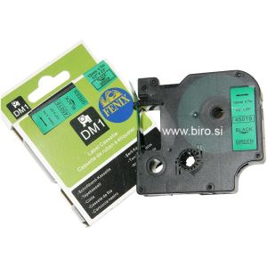 Fenix D1-45019Bk/G ZELEN trak - ČRN izpis, 12mm x 7m, nadomešča trak DYMO 45019 D1