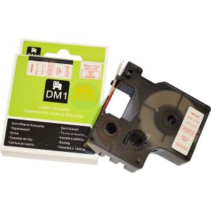 Fenix D1-40912R/T PROZOREN trak - RDEČ izpis, 9mm x 7m, nadomešča trak DYMO 40912 D1
