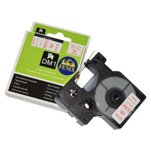 Fenix D1-40915R/W BEL trak - RDEČ izpis, 9mm x 7m, nadomešča trak DYMO 40915 D1