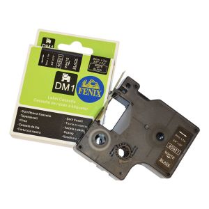 Fenix D1-40921W/Bk ČRN trak - BEL izpis, 9mm x 7m, nadomešča trak DYMO 40921 D1