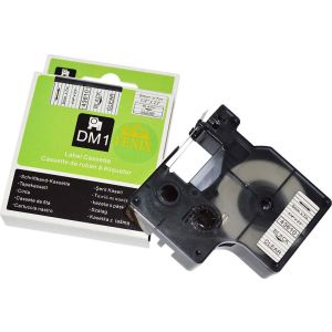 Fenix D1-43610Bk/T PROZOREN trak - ČRN izpis, 6mm x 7m, nadomešča trak DYMO 43610 D1
