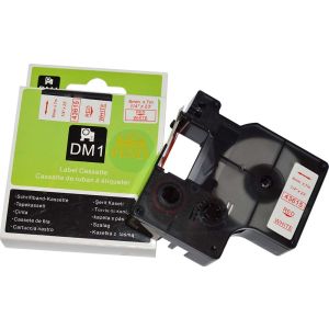 Fenix D1-43615R/W BEL trak - RDEČ izpis, 6mm x 7m, nadomešča trak DYMO 43615 D1
