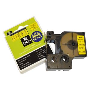 Fenix D1-43618Bk/Y RUMEN trak - ČRN izpis, 6mm x 7m, nadomešča trak DYMO 43618 D1