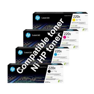 Komplet 220X Tonerjev B + C + M + Y FENIX, črn 7.500, Barvni po 5.500 strani za HP Color LaserJet Pro 4202dw, 4202dn, MFP 4302fdw, MFP 4302fdn, MFP 4302dw