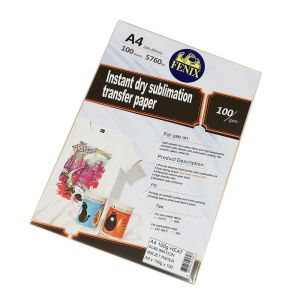 Fenix Sublimacijski InkJet papir 100g A4x100 listov za prenos slike s toploto na oblačila ali predmete